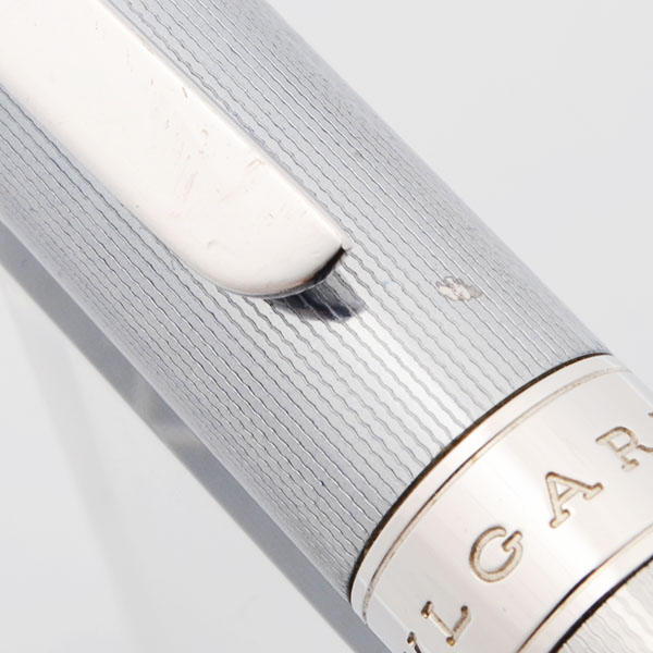 Bulgari Scripta Rollerball Pen (by Omas) - Silver Blue Mesh